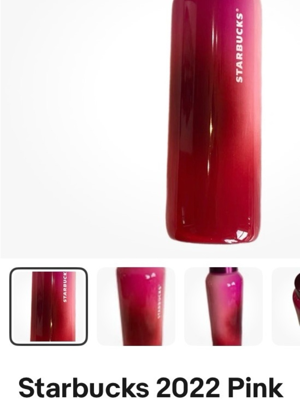 Starbucks 2022 Candy cane 20 oz water bottle gentle use